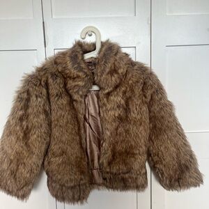 Faux Fur Brown Jacket